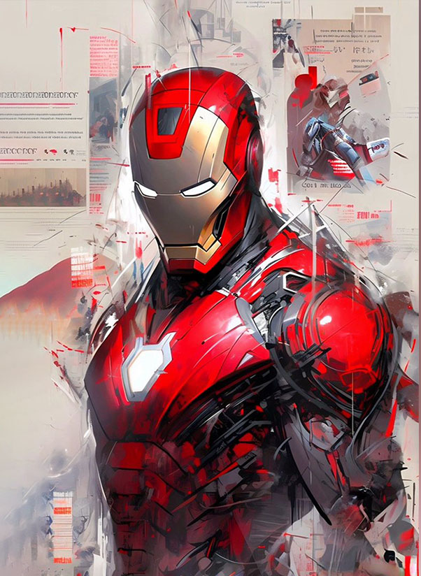 Iron Man Red color Aniamtion & VFX superhero VEDA VASAI